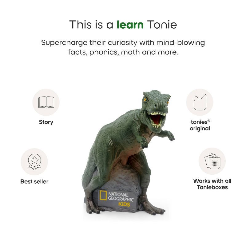 slide 5 of 7, tonies National Geographic Kids: Dinosaur Tonie Figurine, 1 ct