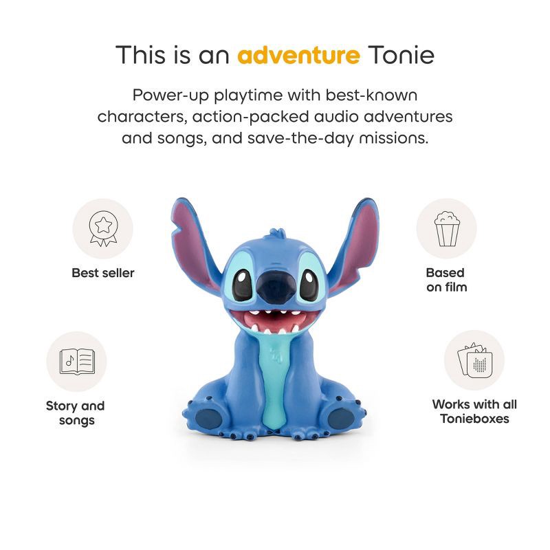 slide 5 of 7, tonies Disney Lilo & Stitch Tonie Figurine: Electronic Storybooks, Reading & Music, Licensed Disney Character, 1 ct