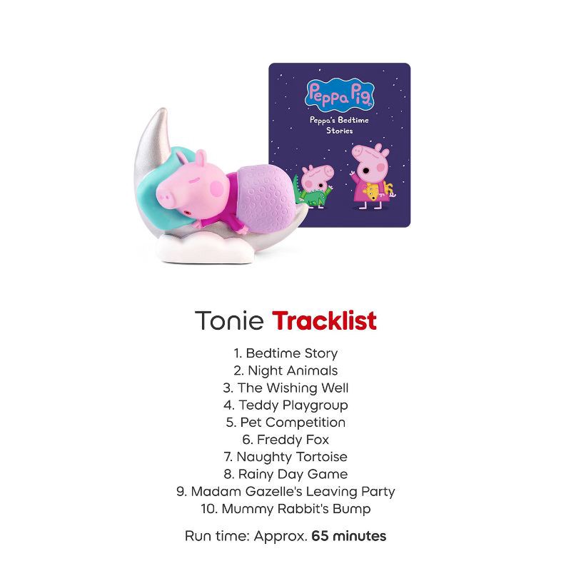slide 6 of 7, tonies Sleeptime Peppa Pig Tonie Figurine: Electronic Storybooks, Reading & Music Focus, 1 ct