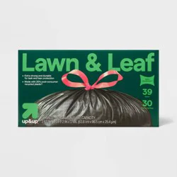 Extra-Strong Lawn and Leaf Drawstring Trash Bags - 39gal/30ct - up&up™