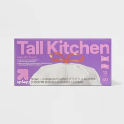 UltraStretch Tall Kitchen Drawstring Trash Bags - Lavender Scent - 13gal/50ct - up&up™