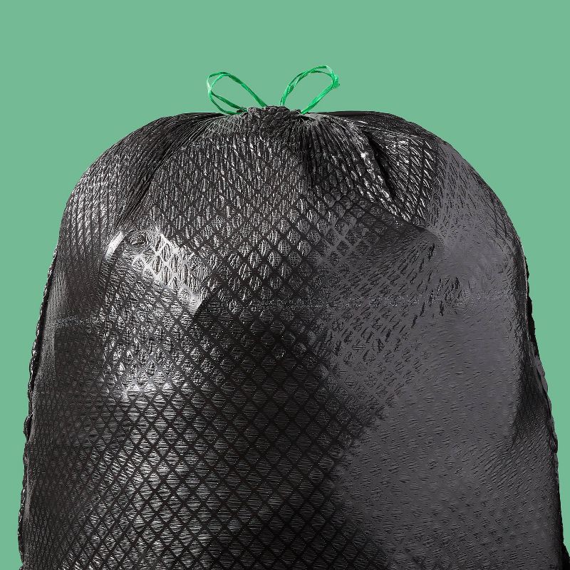 slide 2 of 4, Extra-Strong Rodent Repellent Large Drawstring Trash Bags - Mint Scent - 30gal/20ct - up&up™, 30 gal, 20 ct