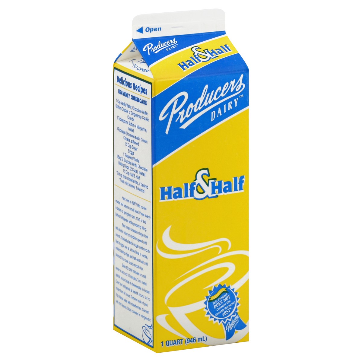 slide 4 of 5, Producers Dairy Half & Half 1 qt, 1 qt