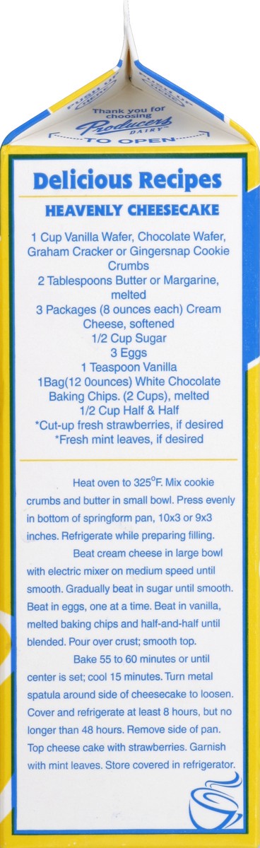 slide 3 of 5, Producers Dairy Half & Half 1 qt, 1 qt