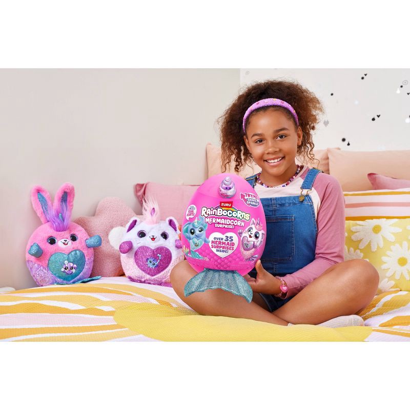slide 9 of 11, Rainbocorns Mermaidcorn Surprise Plush by ZURU, 1 ct