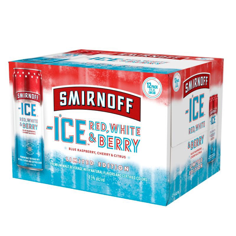 slide 12 of 12, Smirnoff ICE Red White & Berry - 12pk/12 fl oz Cans, 12 ct; 12 fl oz