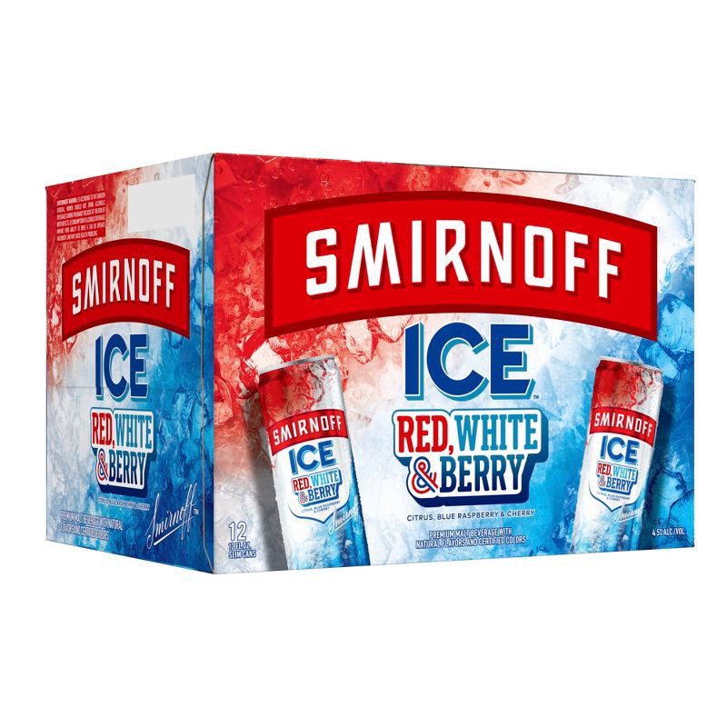 slide 8 of 12, Smirnoff ICE Red White & Berry - 12pk/12 fl oz Cans, 12 ct; 12 fl oz