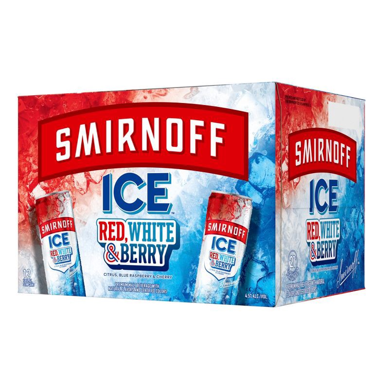 slide 9 of 12, Smirnoff ICE Red White & Berry - 12pk/12 fl oz Cans, 12 ct; 12 fl oz