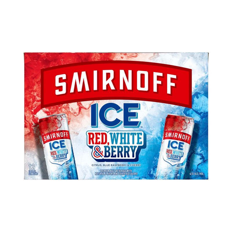slide 11 of 12, Smirnoff ICE Red White & Berry - 12pk/12 fl oz Cans, 12 ct; 12 fl oz
