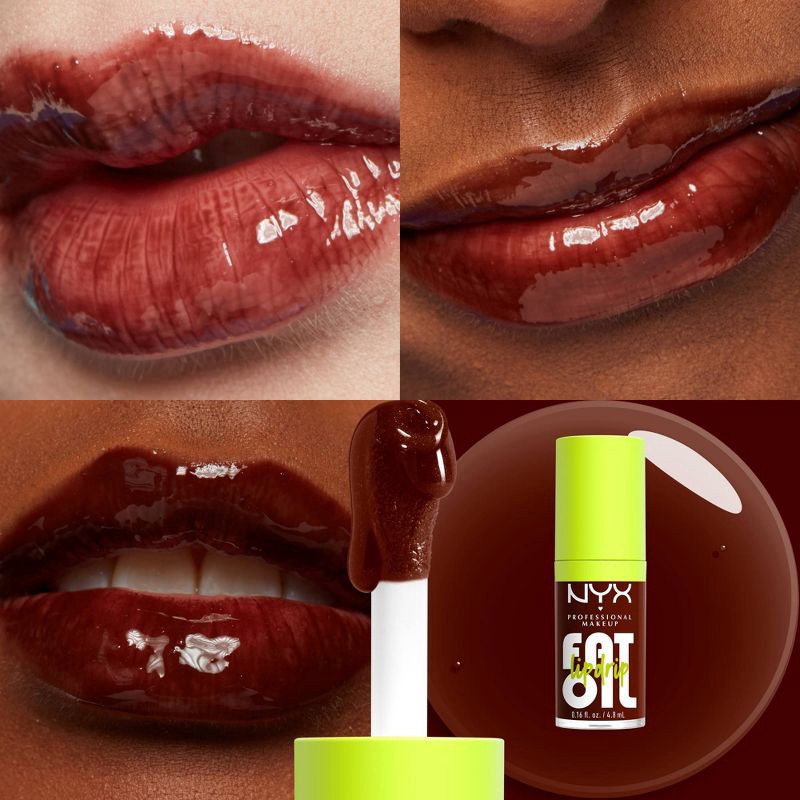 slide 7 of 8, NYX Professional Makeup Fat Oil Lip Drip Lip Gloss - Status Update - 0.16 fl oz, 0.16 fl oz