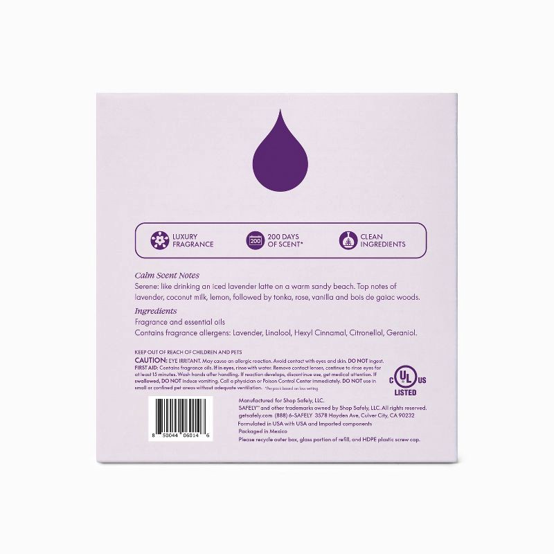 slide 2 of 5, Safely Scent Plug-In Refill Twin Pack - Calm - 1.34oz, 1.34 oz