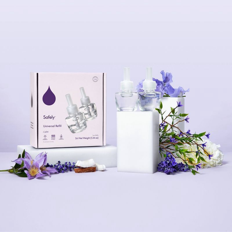 slide 4 of 5, Safely Scent Plug-In Refill Twin Pack - Calm - 1.34oz, 1.34 oz