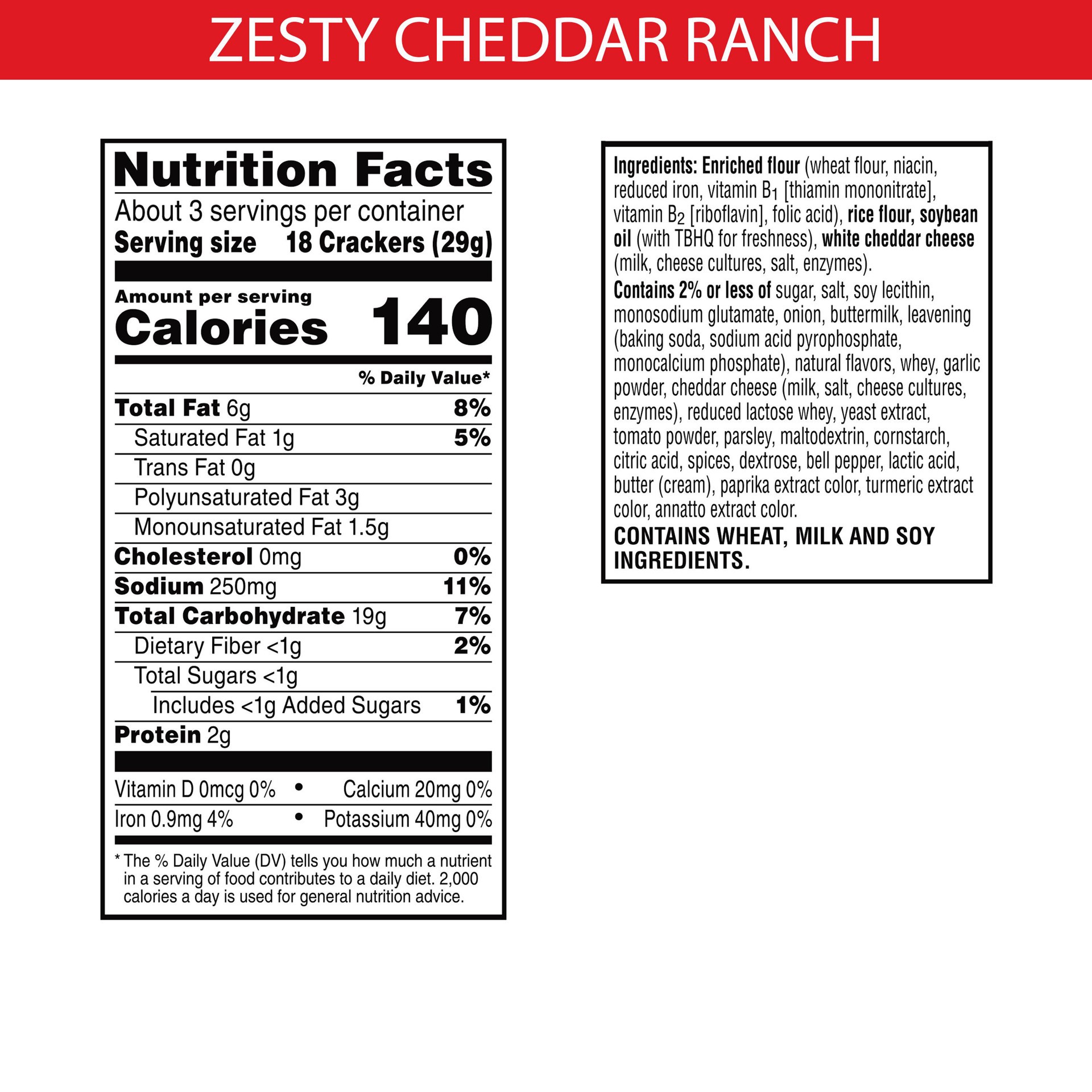 slide 2 of 5, Cheez-It Grooves Cheese Crackers, Crunchy Snack Crackers, Lunch Snacks, Zesty Cheddar Ranch, 3.25oz Pouch, 1 Pouch, 3.25 oz