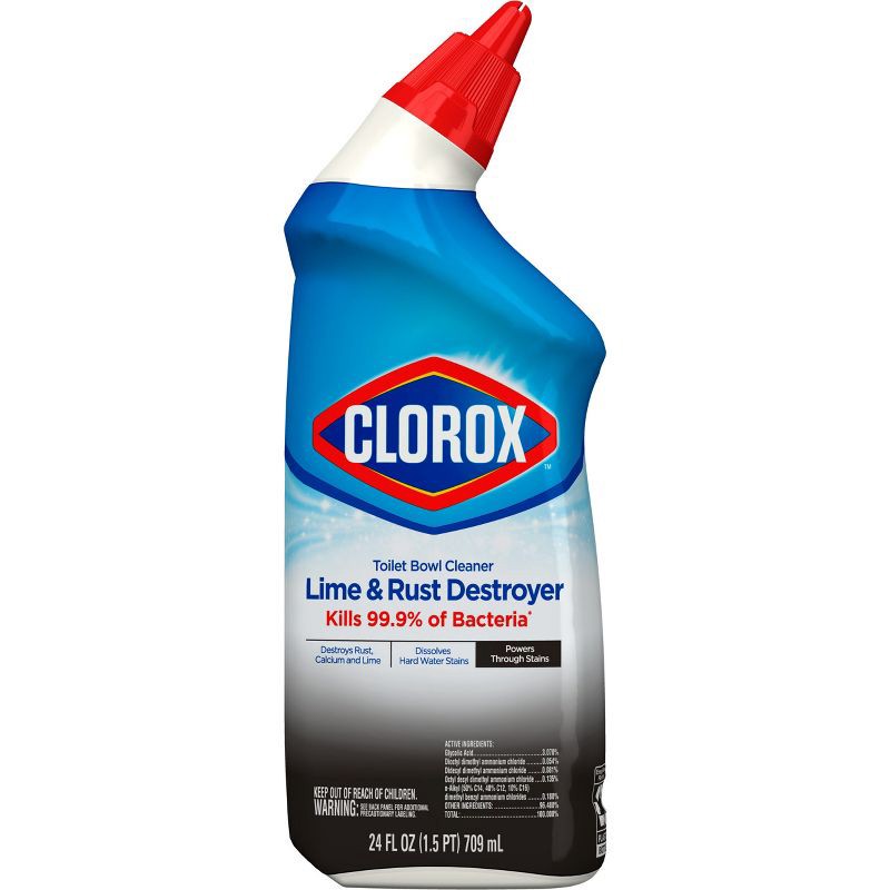 slide 2 of 11, Clorox Tough Stain Lime Scent Toilet Bowl Cleaner - 24 fl oz, 24 fl oz