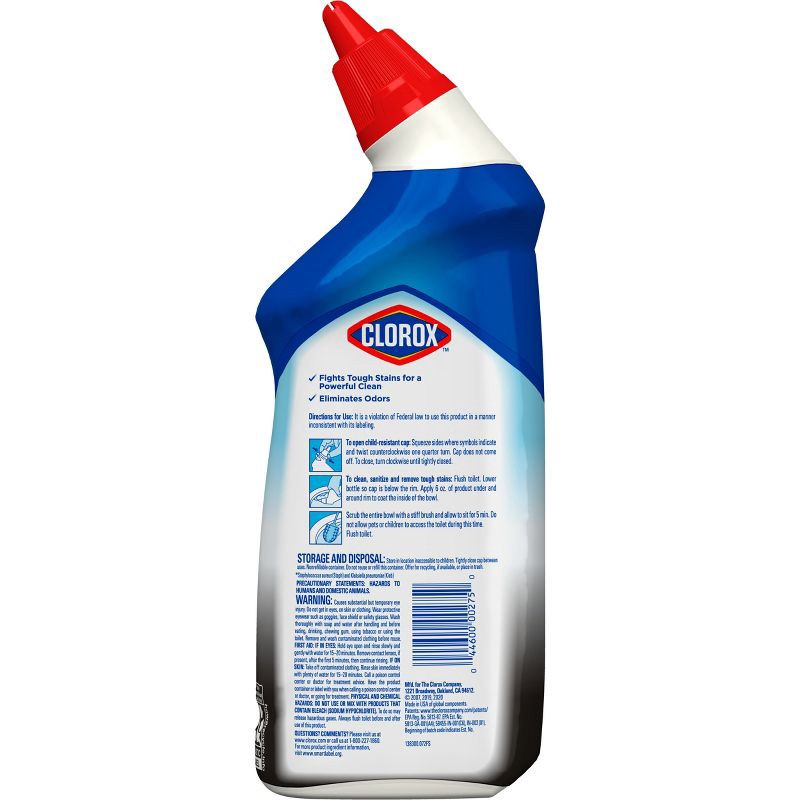 slide 9 of 11, Clorox Tough Stain Lime Scent Toilet Bowl Cleaner - 24 fl oz, 24 fl oz