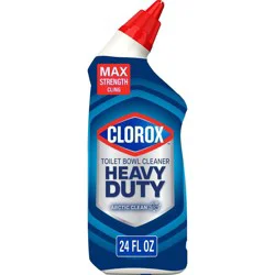 Clorox Tough Stain Lime Scent Toilet Bowl Cleaner - 24 fl oz: Plastic Bottle, Liquid Form, Disinfects Porcelain