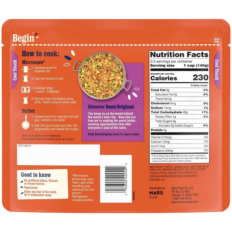 slide 2 of 6, Ben's Original Jasmine Ready Rice Family Size - 17.3oz, 17.3 oz