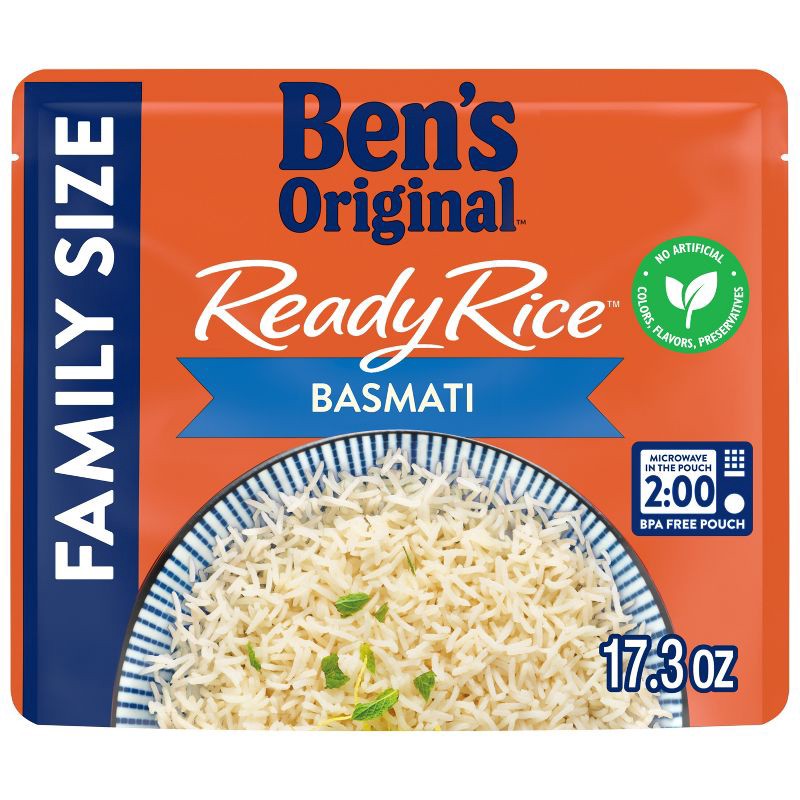 slide 1 of 6, Ben's Original Basmati Ready Rice Family Size - 17.3oz, 17.3 oz