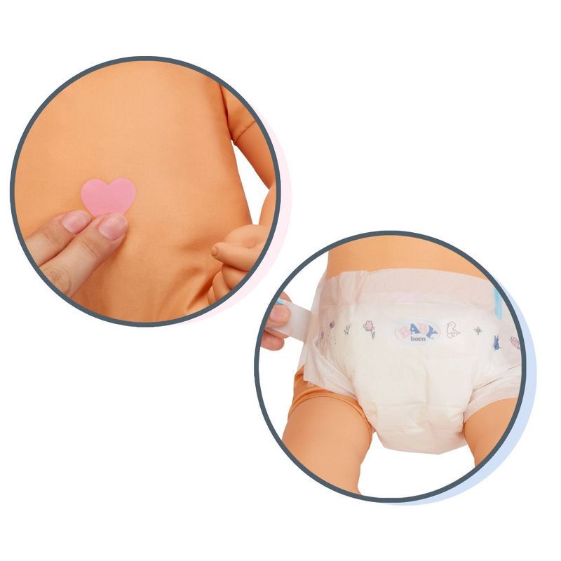 slide 7 of 8, BABY Born My Real Baby Doll Annabell - Blue Eyes: Sounds, Soft Body, Includes Pacifier & Outfit, 1 ct