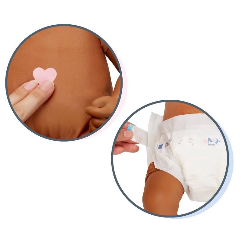 slide 7 of 8, BABY Born My Real Baby Doll Harper - Dark Brown Eyes: Soft Body, Sound Effects, Includes Outfit & Accessories, 1 ct