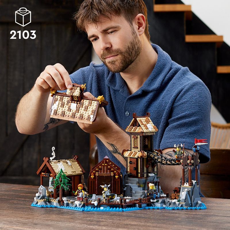 slide 2 of 6, LEGO Ideas Viking Village Model Building Set 21343, 1 ct