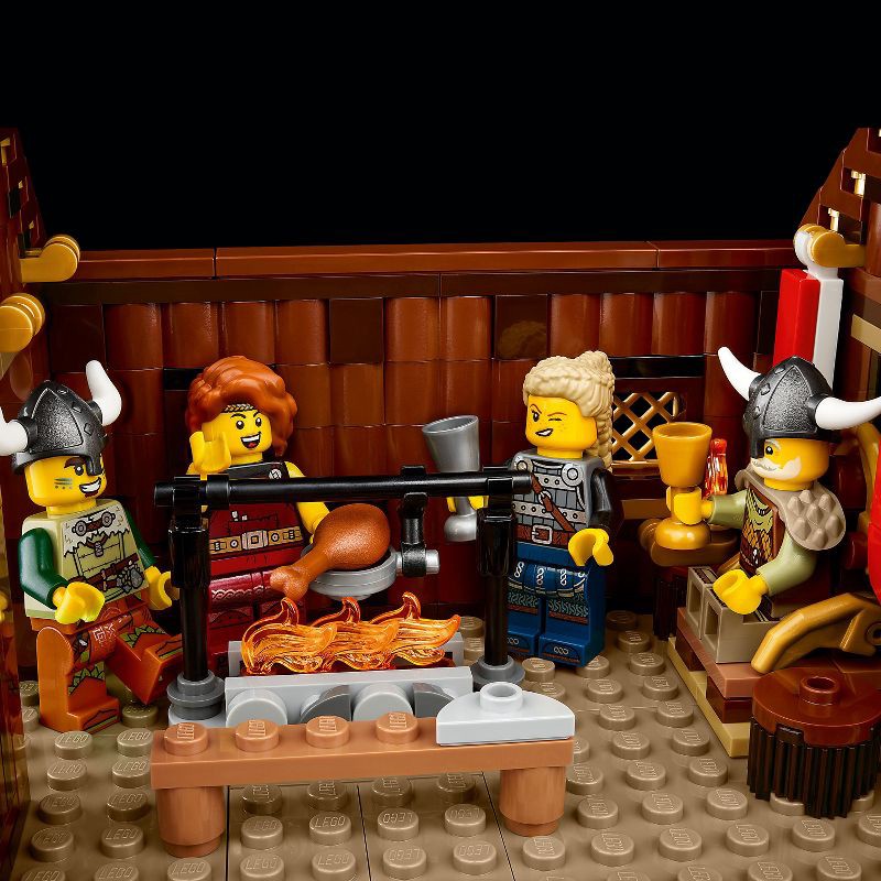 slide 3 of 6, LEGO Ideas Viking Village Model Building Set 21343, 1 ct