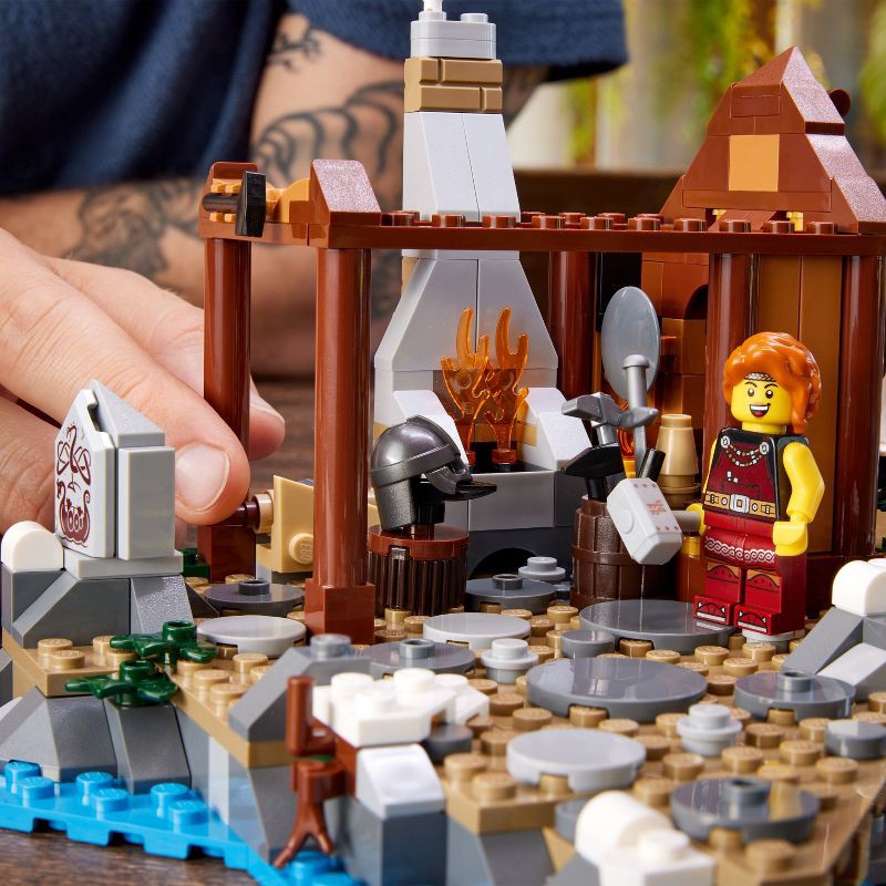 slide 4 of 6, LEGO Ideas Viking Village Model Building Set 21343, 1 ct
