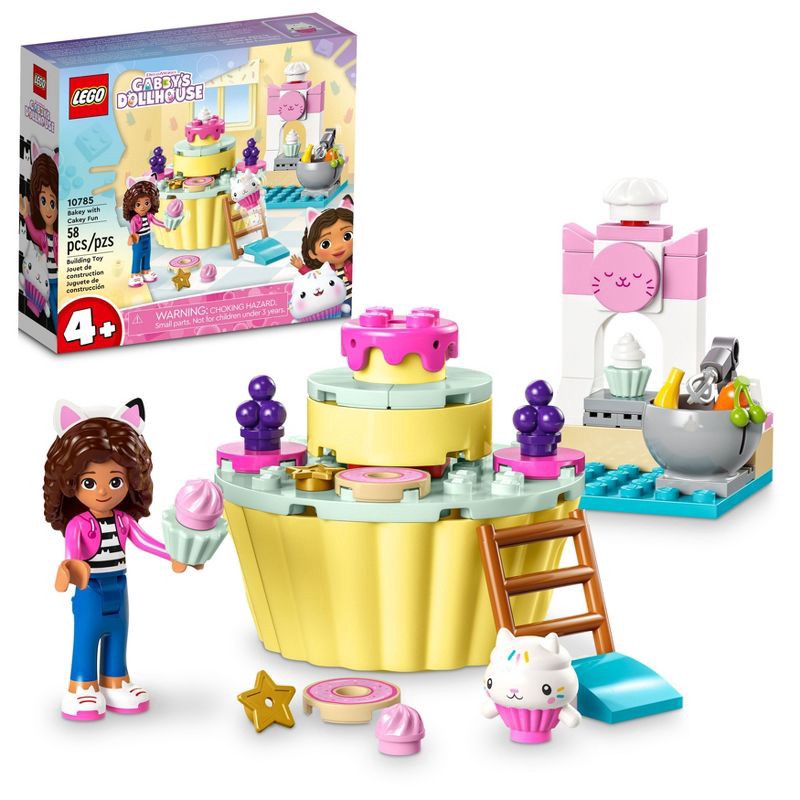 slide 1 of 6, LEGO Gabby's Dollhouse Bakey With Cakey Fun Building Toy Set 10785, 1 ct
