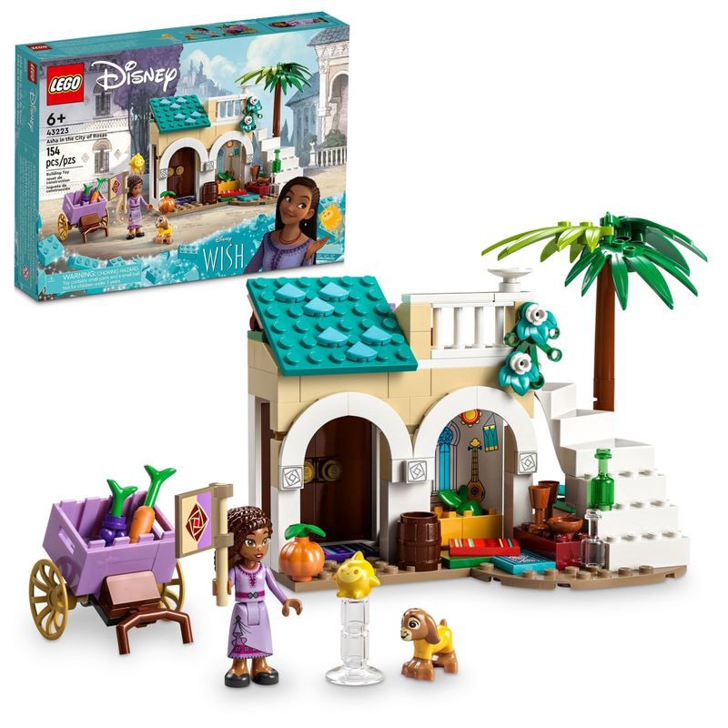 slide 1 of 6, LEGO Disney Wish: Asha in the City of Rosas Collectible Disney Toy 43223, 1 ct