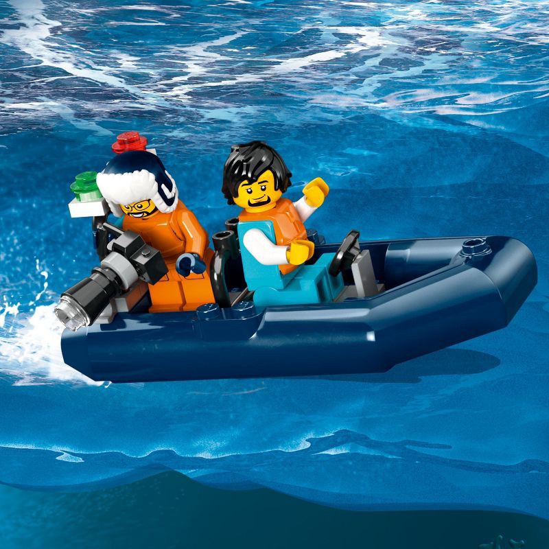 slide 5 of 6, LEGO City Arctic Explorer Ship Floatable Building Toy Set 60368, 1 ct