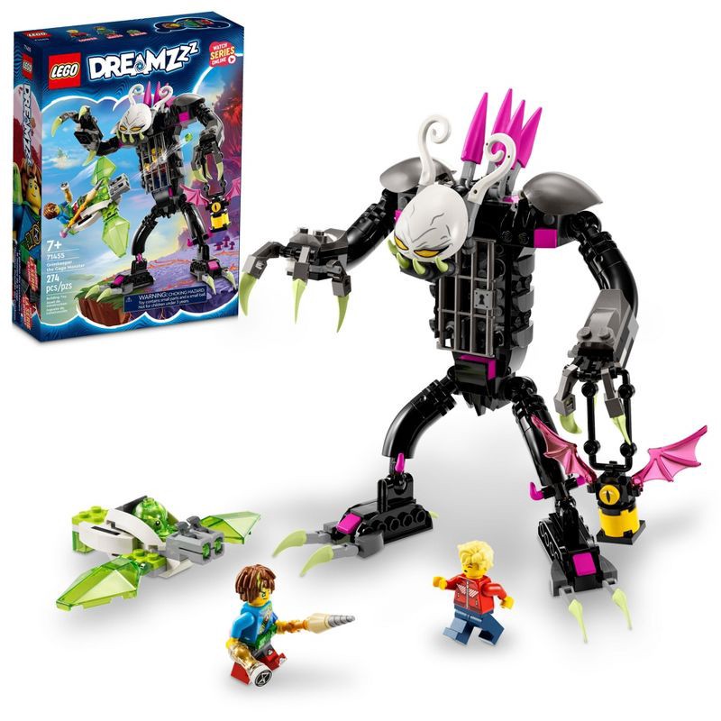 slide 1 of 6, LEGO DREAMZzz Grimkeeper the Cage Monster - Z-Blob Robot to Mini-Plane to Hoverbike Toy 71455, 1 ct