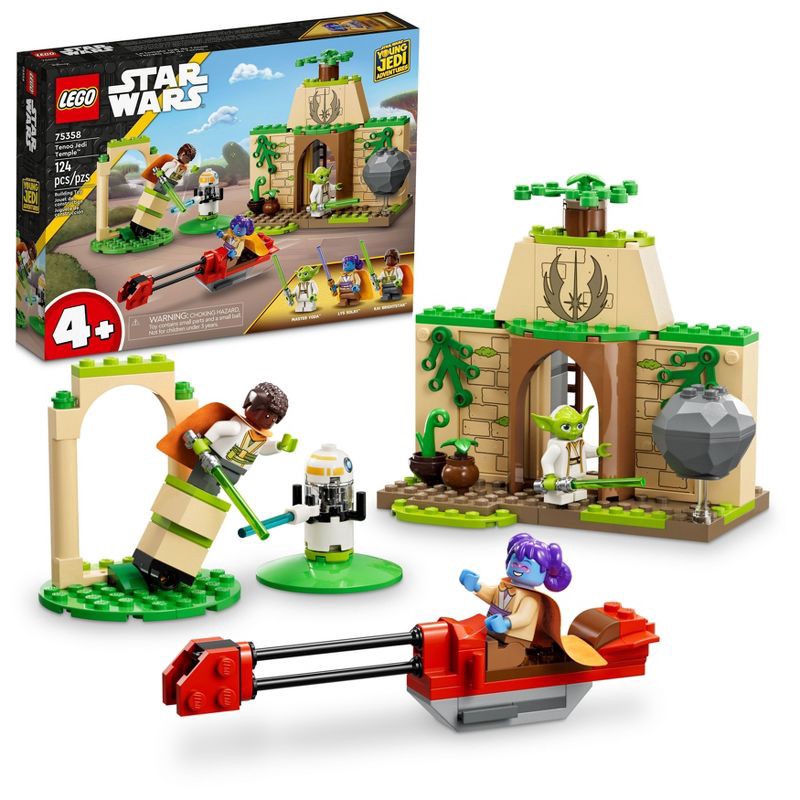 slide 1 of 5, LEGO Star Wars Tenoo Jedi Temple Building Toy Set for Preschoolers 75358, 1 ct
