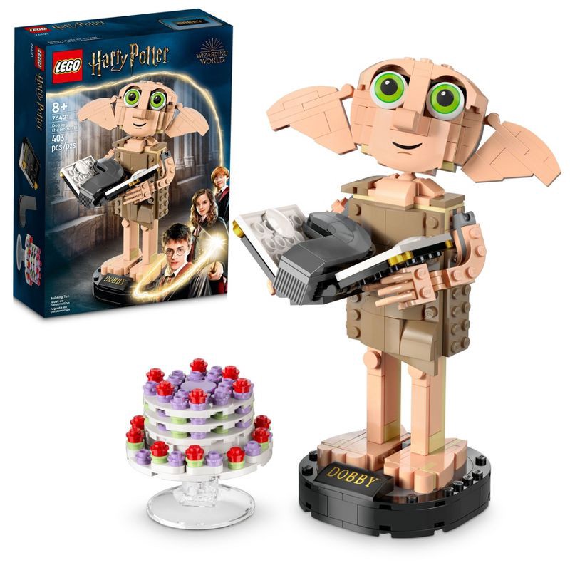 slide 1 of 6, LEGO Harry Potter Dobby the House-Elf Build and Display Set 76421, 1 ct