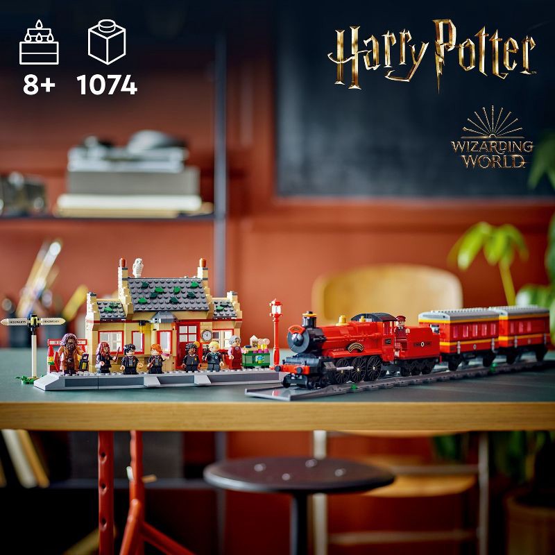 slide 2 of 6, LEGO Harry Potter Hogwarts Express & Hogsmeade Station Train Set 76423, 1 ct