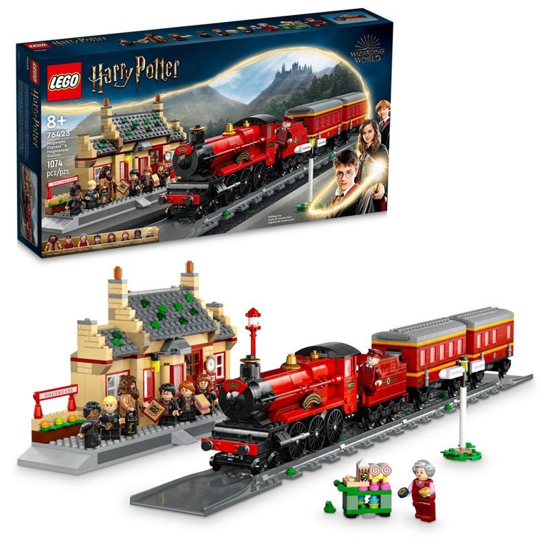 slide 1 of 6, LEGO Harry Potter Hogwarts Express & Hogsmeade Station Train Set 76423, 1 ct