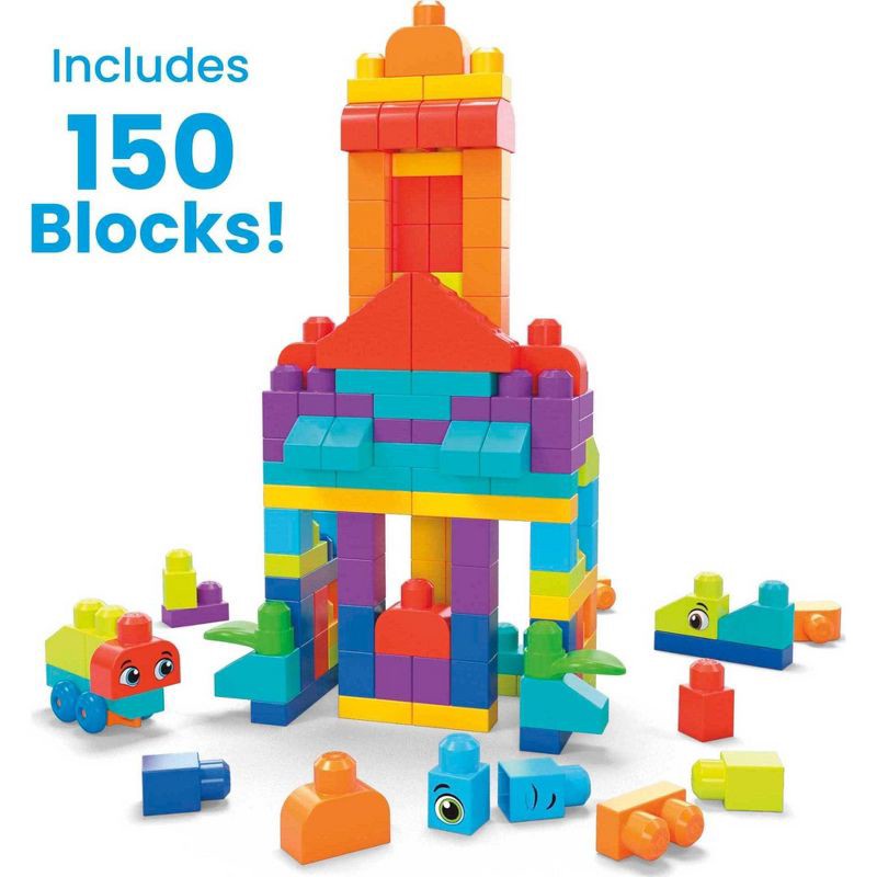 slide 2 of 6, MEGA BLOKS Bigger Building Bag - 150pcs, 150 ct
