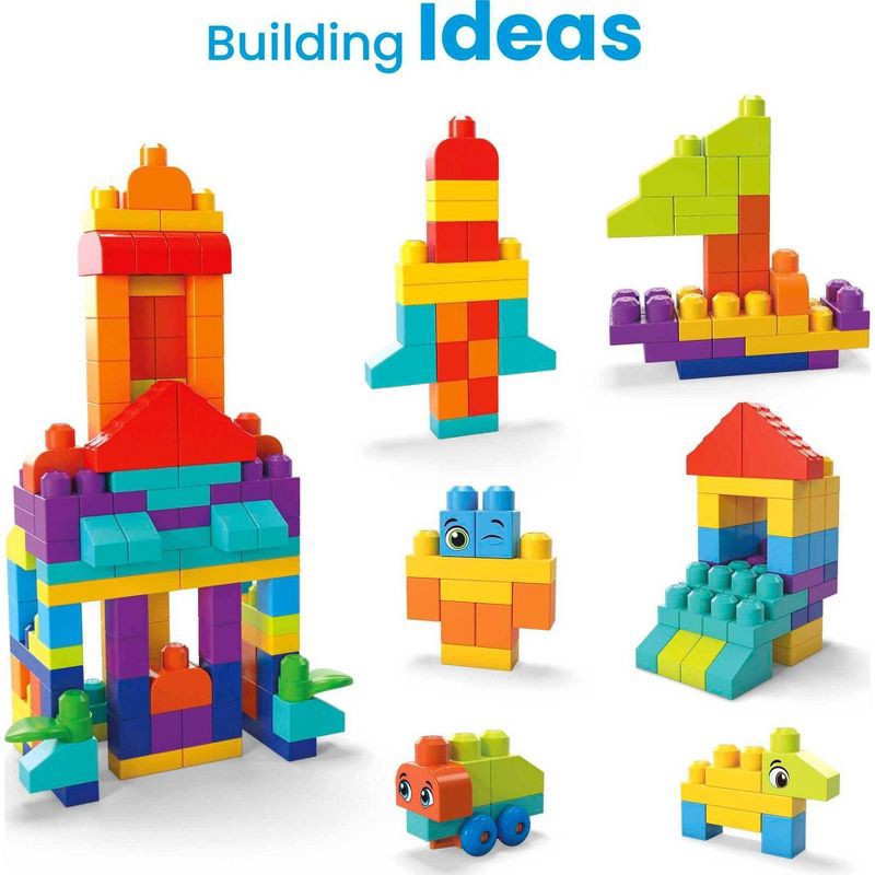 slide 5 of 6, MEGA BLOKS Bigger Building Bag - 150pcs, 150 ct