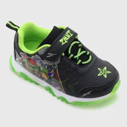 Teenage Mutant Ninja Turtles Toddler Boys' Light-Up Sneakers Black/Green 1