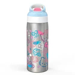 19oz Vacuum Riverside Portable Drinkware Bottle 'Hello Kitty' - Zak Designs: Sanrio Kids Water Bottle, Stainless Steel