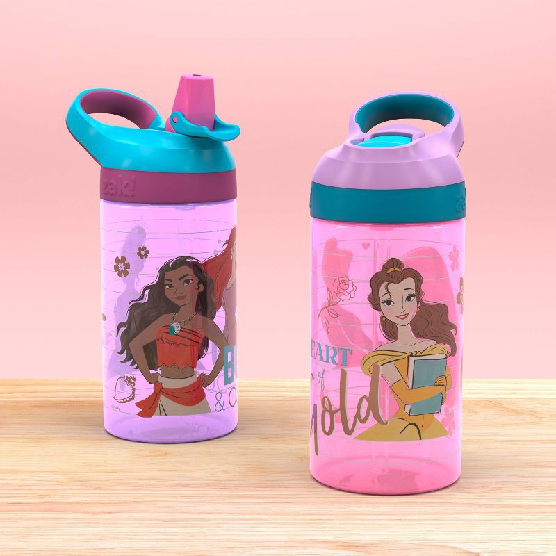 slide 12 of 12, 2pk 16oz Atlantic Portable Drinkware Bottle 'Princess' - Zak Designs: Kids Disney Princess Water Bottle, Dishwasher-Safe, 2 ct; 16 oz