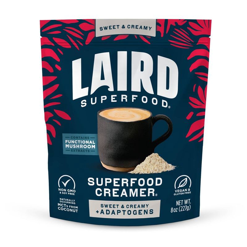 slide 1 of 6, Laird Superfood Sweet and Creamy Superfood Creamer with Functional Mushrooms - 8oz, 8 oz