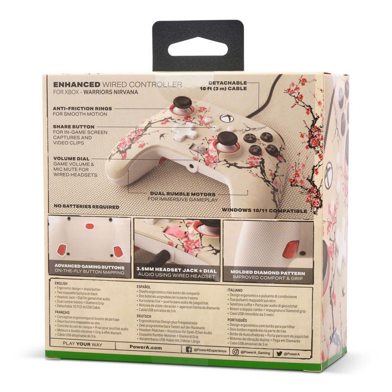 slide 12 of 13, PowerA Enhanced Wired Controller for Xbox Series X|S - Warriors Nirvana, 1 ct