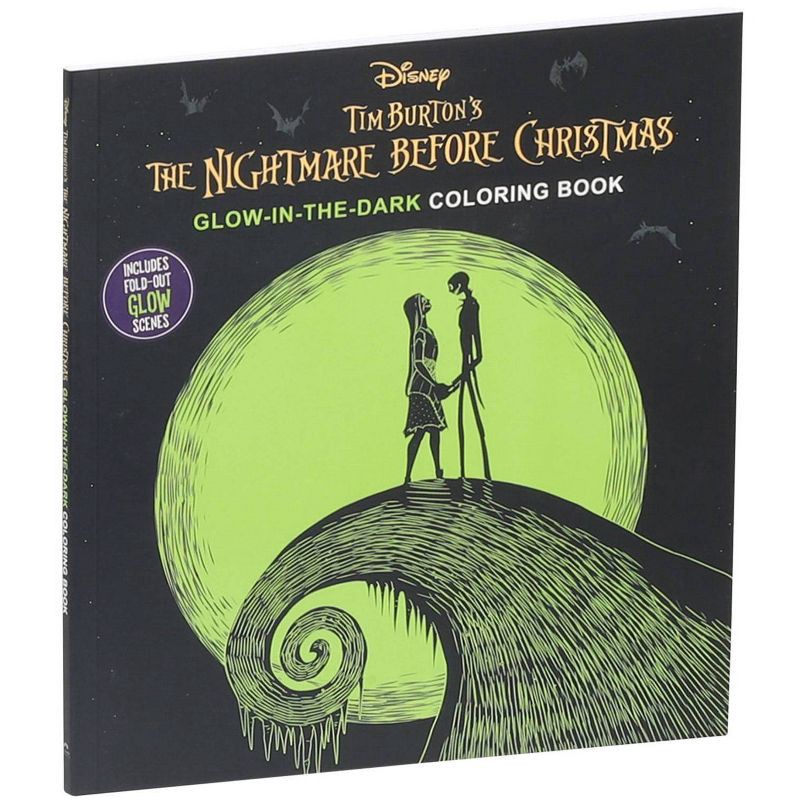 slide 2 of 5, Canterbury Disney Tim Burton's the Nightmare Before Christmas Glow-In-The-Dark Coloring Book - by Editors of Thunder Bay Press (Paperback), 1 ct
