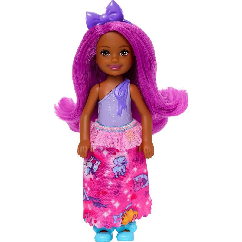 slide 2 of 6, Barbie Chelsea Royal Pink Hair, 1 ct