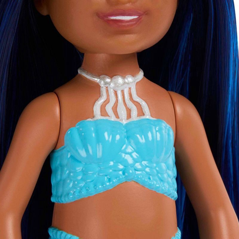 slide 4 of 6, Barbie Blue Hair Chelsea Mermaid Doll, 1 ct