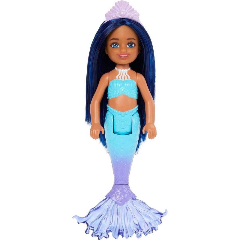 slide 1 of 6, Barbie Blue Hair Chelsea Mermaid Doll, 1 ct