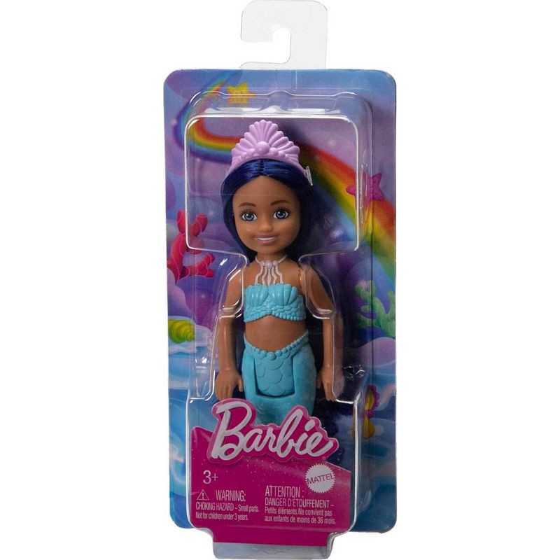 slide 6 of 6, Barbie Blue Hair Chelsea Mermaid Doll, 1 ct