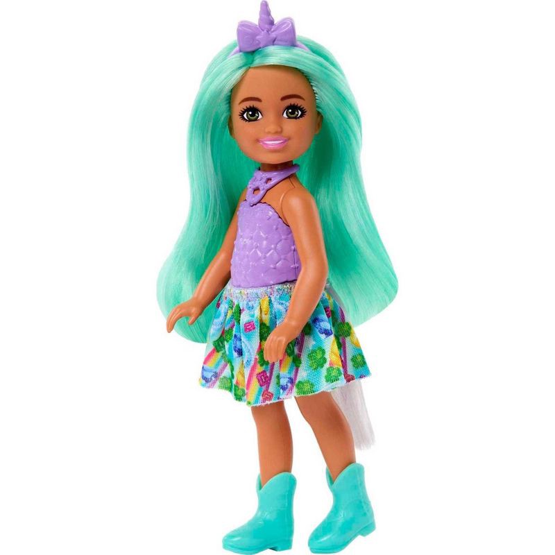 slide 2 of 6, Barbie Chelsea Unicorn Green Hair, 1 ct