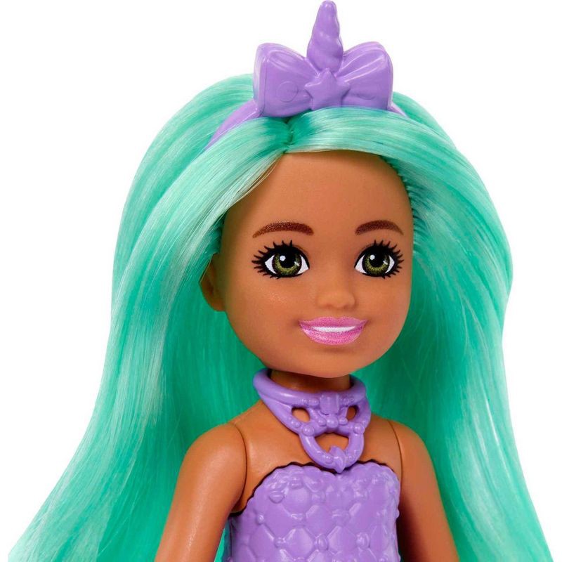 slide 3 of 6, Barbie Chelsea Unicorn Green Hair, 1 ct