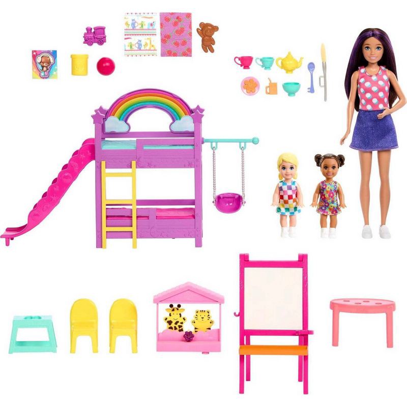slide 4 of 6, Barbie Skipper Babysitters Inc. Ultimate Daycare Playset with 3 Dolls, Furniture & 15+ Accessories, 1 ct